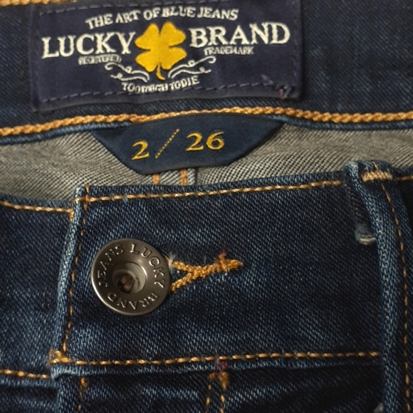 Lucky Brand Cate Stacked Skinny Dark Wash Blue Jeans Size 2/26 7W11463 - Picture 9 of 16